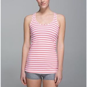 Lululemon cool racerback striped tank size 8